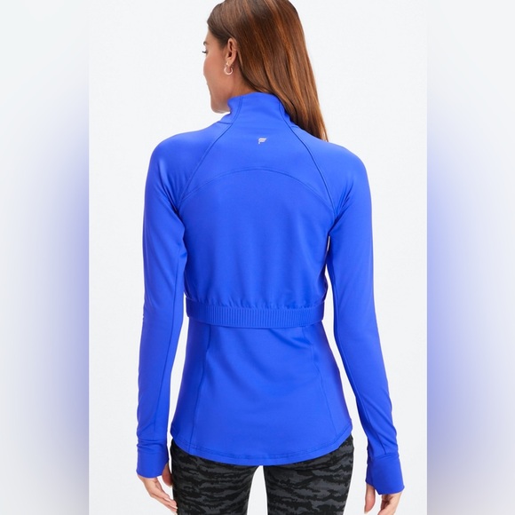 Fabletics Trinity Blue Cold Weather Performance Jacket Size Large NWT - Picture 12 of 13